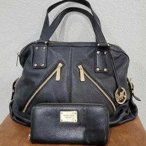 Michael Kors Leather Bag & Wallet